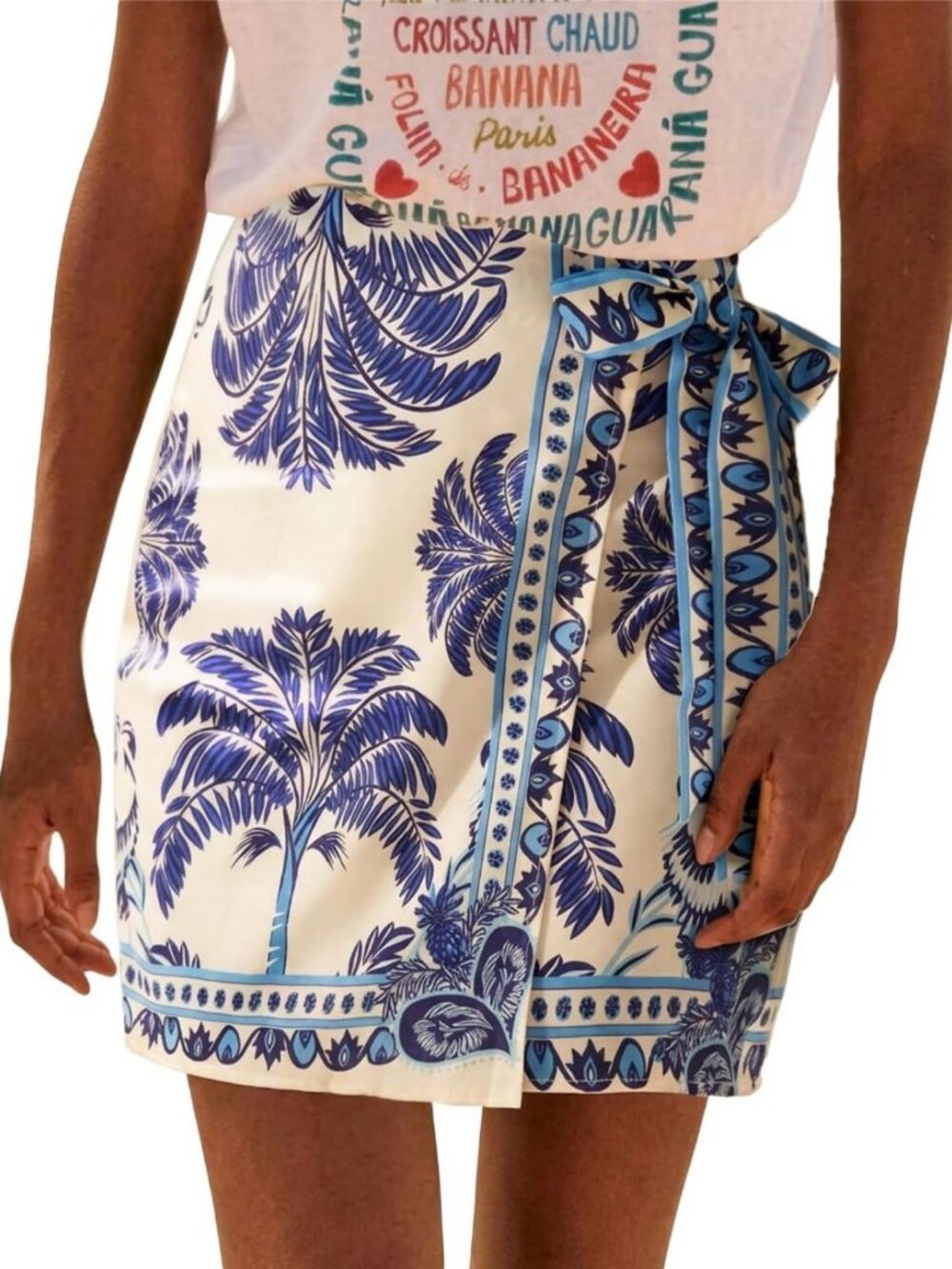 Floral Print Wrap Skirt for Women - Stylish Summer Short Skirt, Perfect for